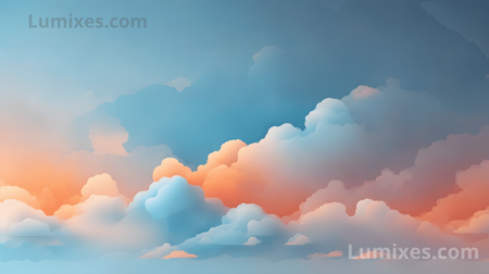 Desktop Wallpaper Pack "Orange Clouds"
