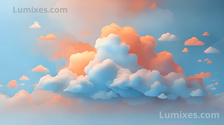 Desktop Wallpaper Pack "Orange Clouds"